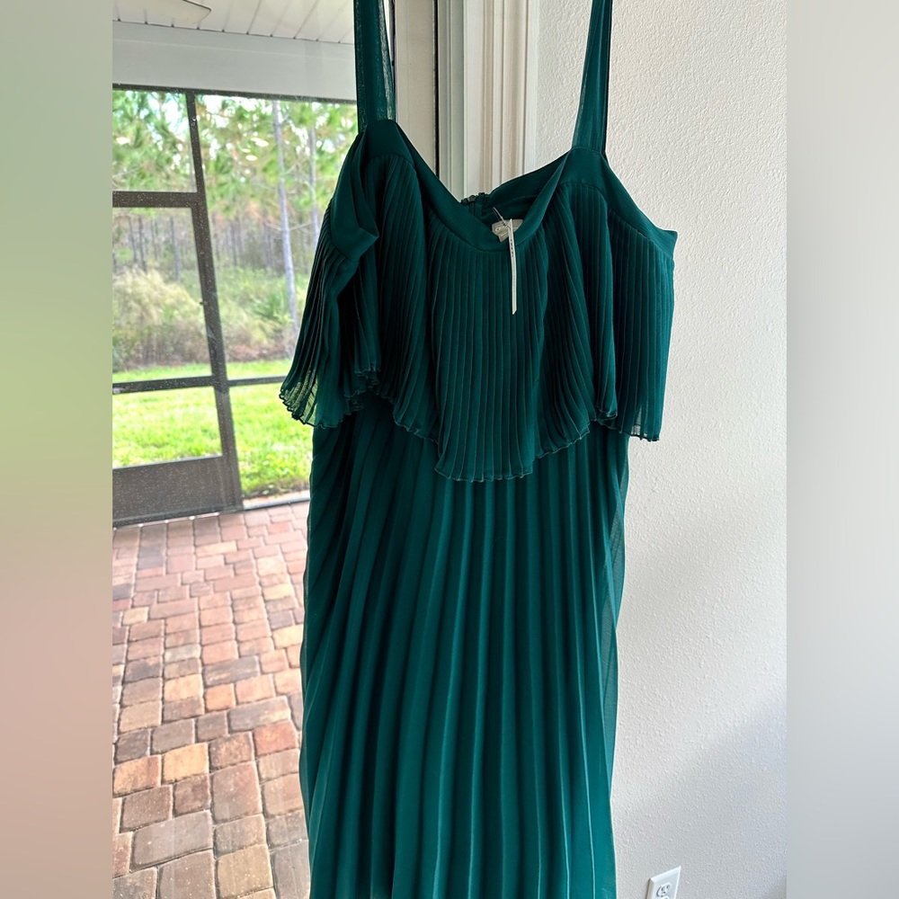 ASOS TALL TEAL MIDI DRESS SIZE 14